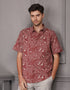 GAVYN R/FIT SHORT SLEEVE SHIRT (MAROON)
